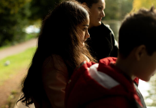 IRC client Zahra with her children 3